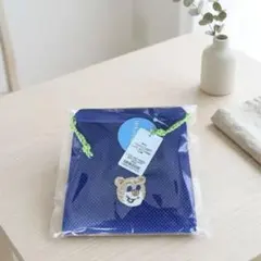 【新品未使用】ラブラリーバイフェイラー オールドテディ 巾着 ネイビー