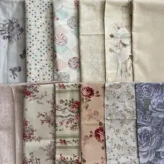 裏布に使いたい布　綿プリント生地 12枚セット（8ー908）