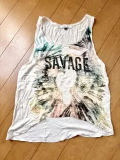 Bershka SAVAGE プリント タンクトップ Lサイズのサムネイル