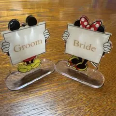 【最安値】groom bride ミッキー　ミニー　結婚式受付　ディズニー