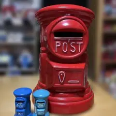 ポスト/陶器製フクロウポスト/新聞受け/梟/置物/新品未使/アウトレット 