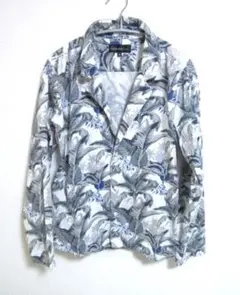 in the attic　襟ワイヤー　ボタニカル柄シャツ☆y2k お兄系