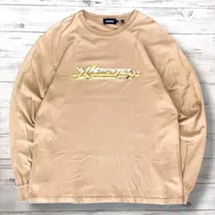 XLARGE エクストララージ ロンT デカロゴ ベージュ XL 0241のサムネイル