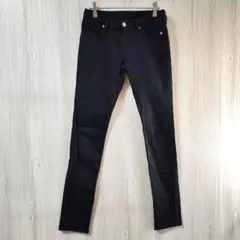 ジーユー スキニーパンツ 黒 M相当 ストレッチ 美脚 細見え 定番 カジュアル