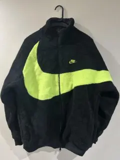 Nike リバーシブルフリースジャケット ブラックイエロー　ビッグサイズXXL