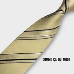 COMME CA DU MODE ストライプ柄 高級SILKネクタイ mn534のサムネイル