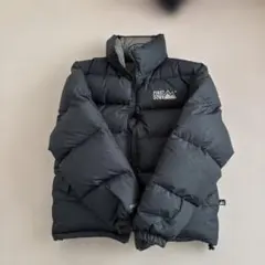 FIRST DOWN ダウンジャケット ブラック グレー 短丈　肉厚