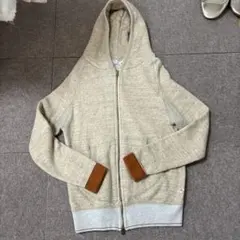 melple ベージュ フルジップパーカーのサムネイル