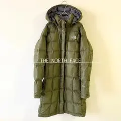 ノースフェイス ロングコート ダウンコート カーキ レディース Ｓ 600フィル