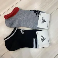 adidas キッズ靴下 21-23cm 2足セット