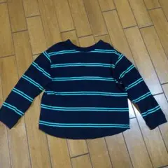 BREEZE ボーダー長袖カットソー 120cm