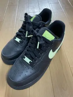 土曜限定　NIKE ナイキ　エアフォース1 ブラック　グリーン　24.5センチ