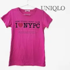 ユニクロ　レディースTシャツ　ピンク