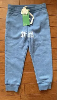 ライトブルー コットン混紡パンツ 105cm