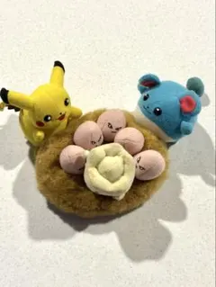 ポケモン ぬいぐるみ ピカチュウ トゲピー マリル タマタマ 当時物 TOMY