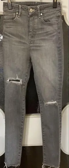 値下げ⭕️eimy istoire ダメージ加工スキニーデニム 24インチ