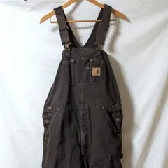 carhartt カーハート オーバーオール  ダッグ 古着 作業着 つなぎ 80年代 USA製 Carhartt カーハート ダック地 つなぎ メンズW44