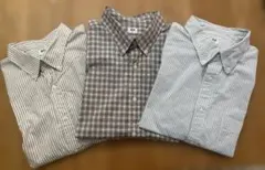 UNIQLO　メンズシャツXL 3着セット