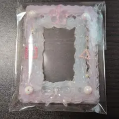デコ ケース トレカケース リボン パール ピンク