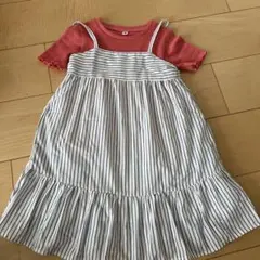 UNIQLOストライプ柄 キャミワンピース トップスセット