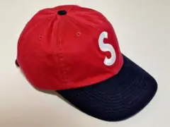 美品　Supreme　2-Tone　S Logo　6-Panel　