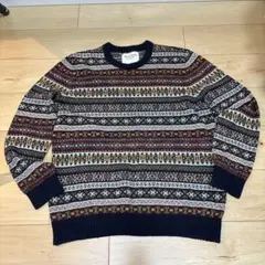 Abercrombie&Fitch ニットセーター　フェアアイル柄　L