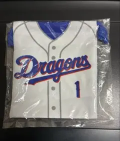 中日ドラゴンズガチャ　ユニフォーム型巾着　岡林勇希　1
