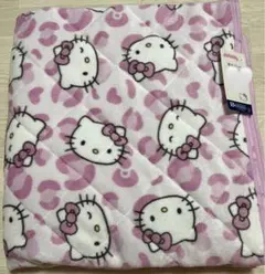 ハローキティ 敷きパッド シングル　アベイル　ヒョウ柄　キティ　ピンク　サンリオ