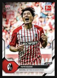 Topps Now 鈴木唯人　ブンデスリーガ ハットトリック　サッカー日本代表