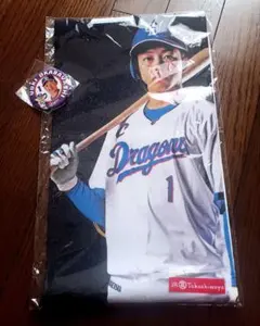 中日ドラゴンズ 岡林勇希 プレイヤーズマフラータオル&缶バッチ