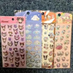 サンリオ　ハローキティ シナモロール　クロミ　ポムポムプリンシール 4点セット