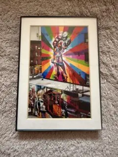 アメリカン・エキスプレス風アートパネル 水晶絵 AMEX 絵 インテリア