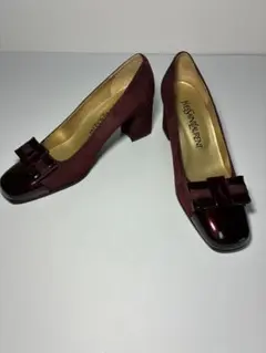 YVES SAINT LAURENT パンプス ボルドー スエードのサムネイル