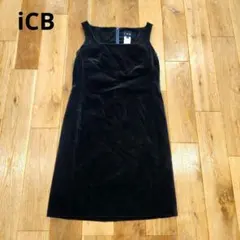 iCB★　アイシービー　ベロアワンピース　L　ノースリーブ