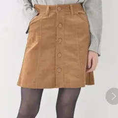 earth music&ecology コーデュロイミニタイトスカート M