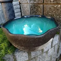 陶器 火鉢 メダカ鉢 睡蓮鉢 四角 龍文様 鉢カバー 盆栽鉢 - メルカリ