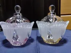 ガラス容器　蓋付き　 2個セット