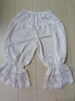 レース付きホワイトパンツ　ブライダルインナー