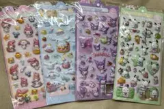 ボンボンドロップ風シール ぷくぷく立体 4枚セット