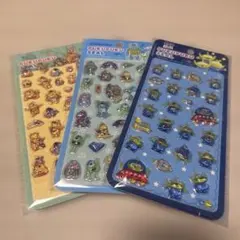 【新品未開封】 ディズニー ぷくぷくシール 3枚セット プーさん他