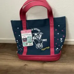 ディズニー ミニースポーティーフラワー 保冷機能付き トートバッグ