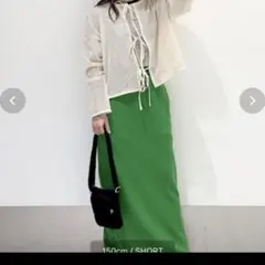 メッシュリボンカーデロングスリーブ　ショート丈