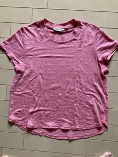 COMPTOIR DES COTONNIERS ユニクロ 麻 Tシャツ Mピンクのサムネイル