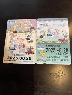 ディズニーシー　リゾートライン　フリー 切符　コレクション用　使用期限切れ