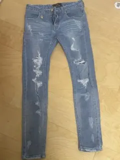 Rady ライトブルー ダメージスキニージーンズ