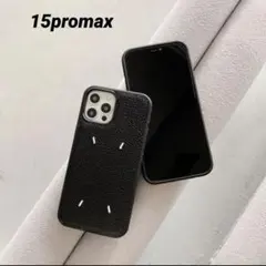 人気！iphone15promax レザーケース ブラック