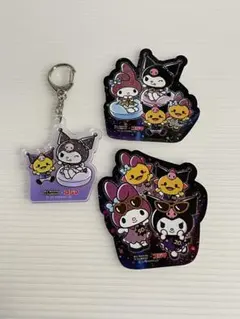 マイメロディ　クロミ　コジマ　アクリルキーホルダー　ステッカー【1+2点セット】