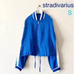【再値下げ】stradivarius 袖ライン入りジャンバー　S