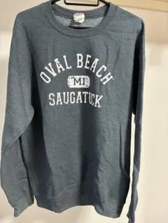 【人気】GILDAN ギルダン スウェット M OVAL BEACH チャコール