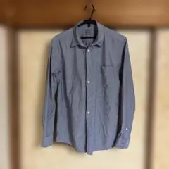 無印良品　ブルーグレー 長袖シャツ　サイズM